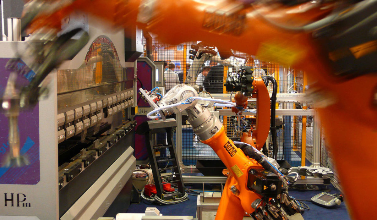 Alimentazione piega e saldatura in linea