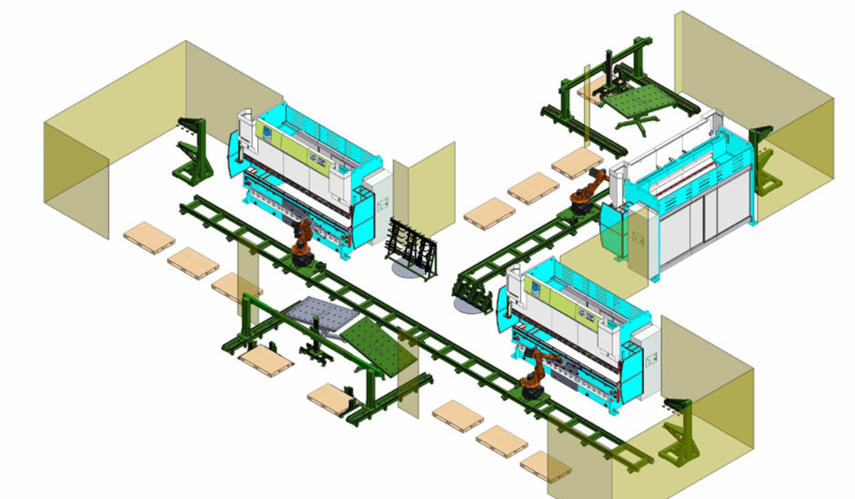 Impianto lavorazione componenti condizionatori