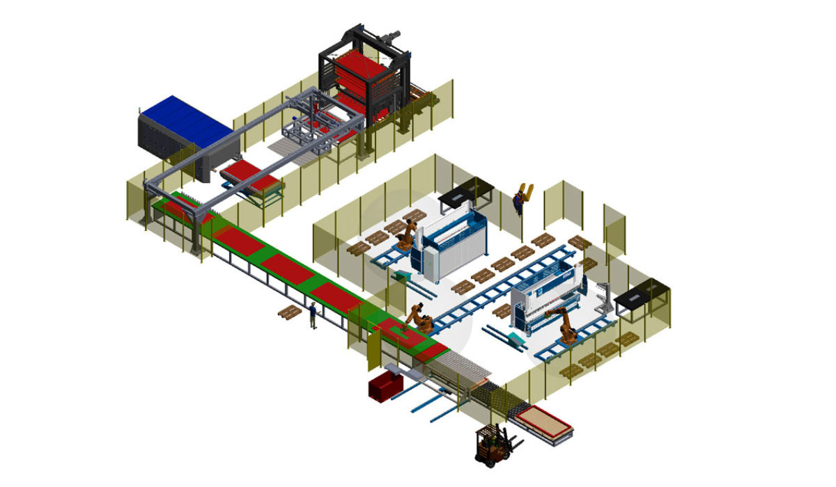 Impianto lavorazione componenti metallici