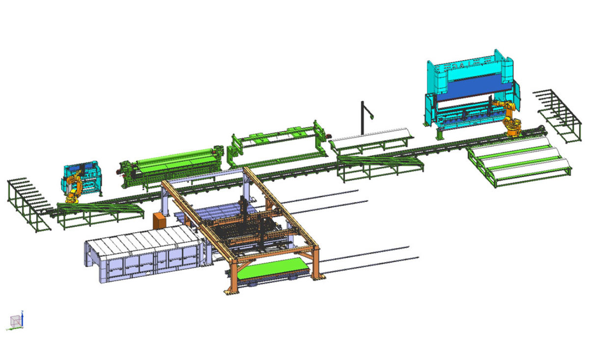 Impianto lavorazione pannelli
