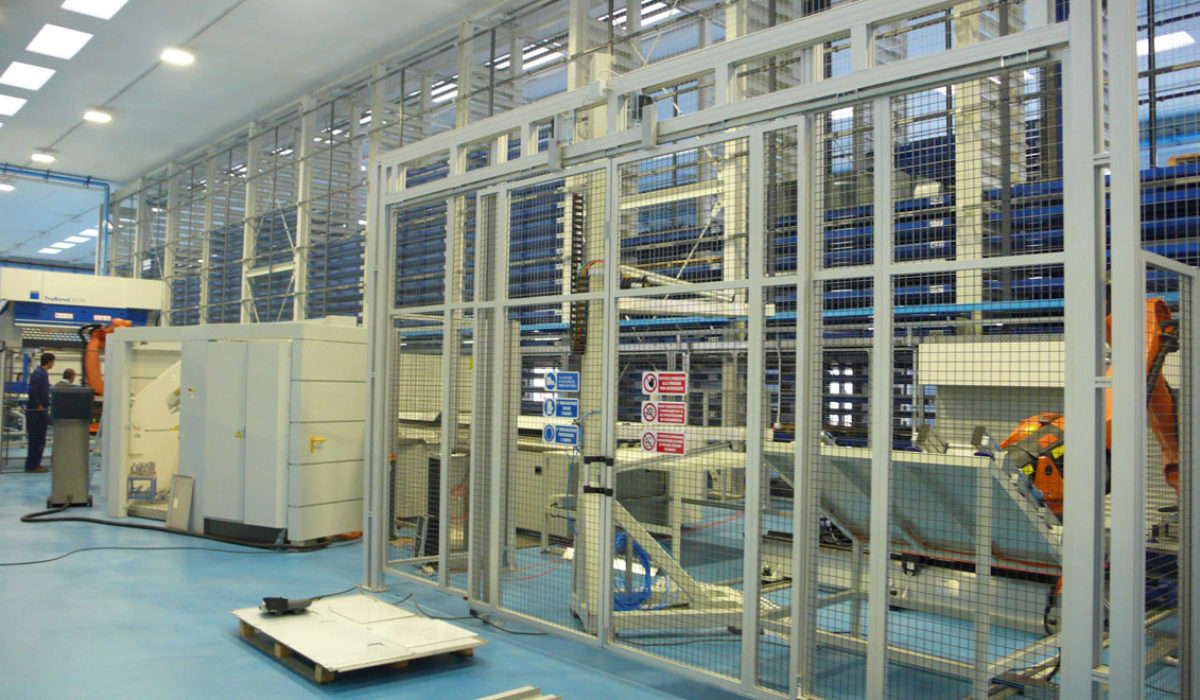 Magazzino impianto lavorazione casse