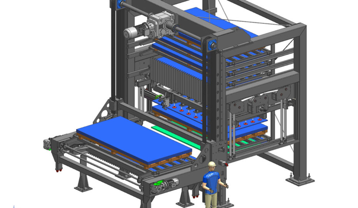 Magazzio carico scarico laser 2D