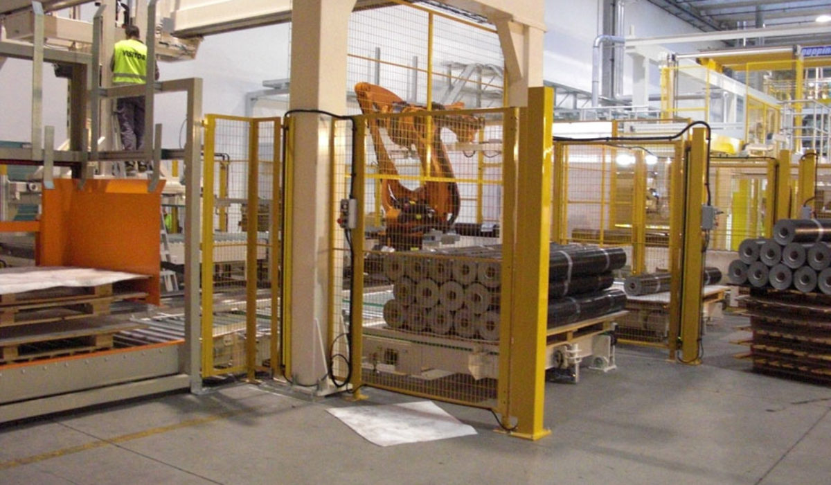 Pallettizzatore robot e cartesiano bobine