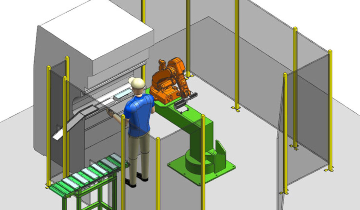Piegatura collaborativa robot uomo