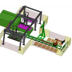 CELLA DI CARICO E SCARICO LASER CON SORTING