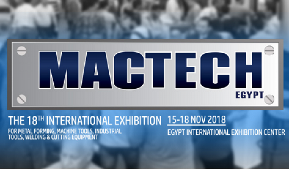 MACTECH 2018 (CAIRO-EGYPT) | WE WILL BE PRESENT AT MACTECH TRADE FAIR FROM 15th TO 18th NOVEMBER | HALL/BOOTH 2 J44